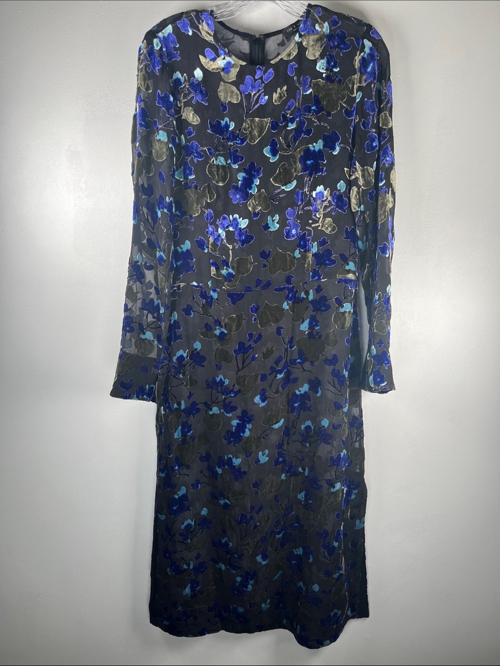 Rag & Bone Sheer GIGI Column MIDI  Dress Sz M 6/8 See Pics
